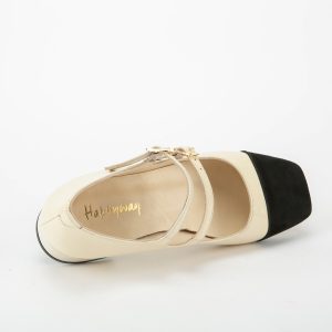 Ballerina Naplack Punta Nera Happyway Donna A00105 BALL.DOPPIO CINTURINO