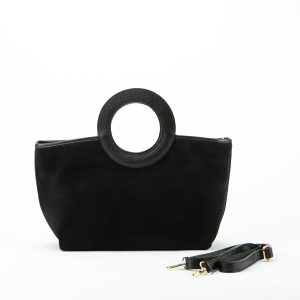 BORSA CAMOSCIO MANICO ANELLO