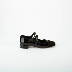 Ballerina Naplack Punta Nera Happyway Donna A00105 BALL.DOPPIO CINTURINO