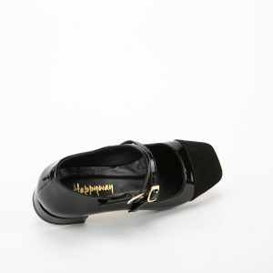Ballerina Naplack Punta Nera Happyway Donna A00105 BALL.DOPPIO CINTURINO