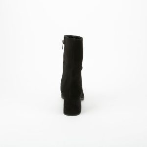 STIVALETTO NERO CAMOSCIO FIBBIA
