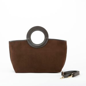 BORSA CAMOSCIO MANICO ANELLO