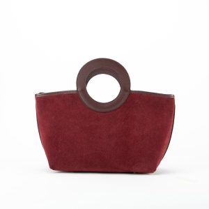 BORSA CAMOSCIO MANICO ANELLO