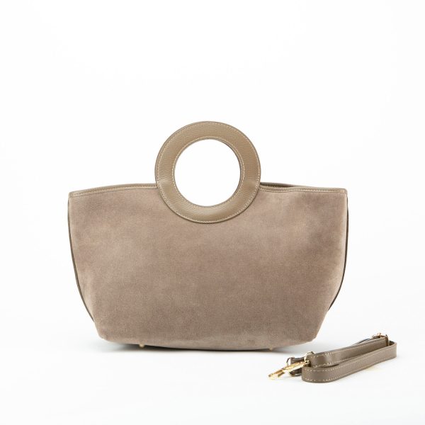 BORSA CAMOSCIO MANICO ANELLO