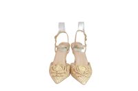 Slingback CAMELIA con fiore elegante tacco medio