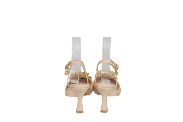 Slingback CAMELIA con fiore elegante tacco medio