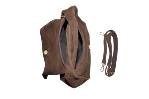 Borsa CLOE in pelle martellata o camoscio