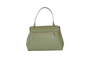 Borsa a mano in pelle con patta e chiusura dorata VALERY