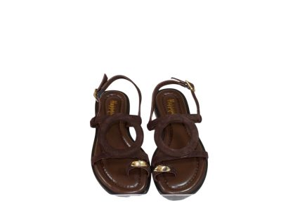 Sandalo Malika flat in camoscio