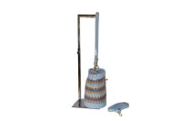 Secchiello Rafia multicolor e Pelle Happyway SDonna MILA